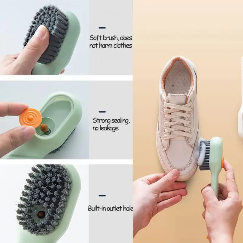 Multi-Purpose Cleaning Brush with Long Handle