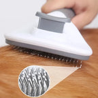 Self-Cleaning Pet Grooming Brush – Stainless Steel