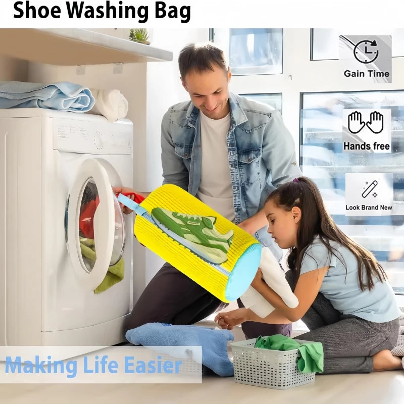 Shoe Washing Bag with Cleaning Brush