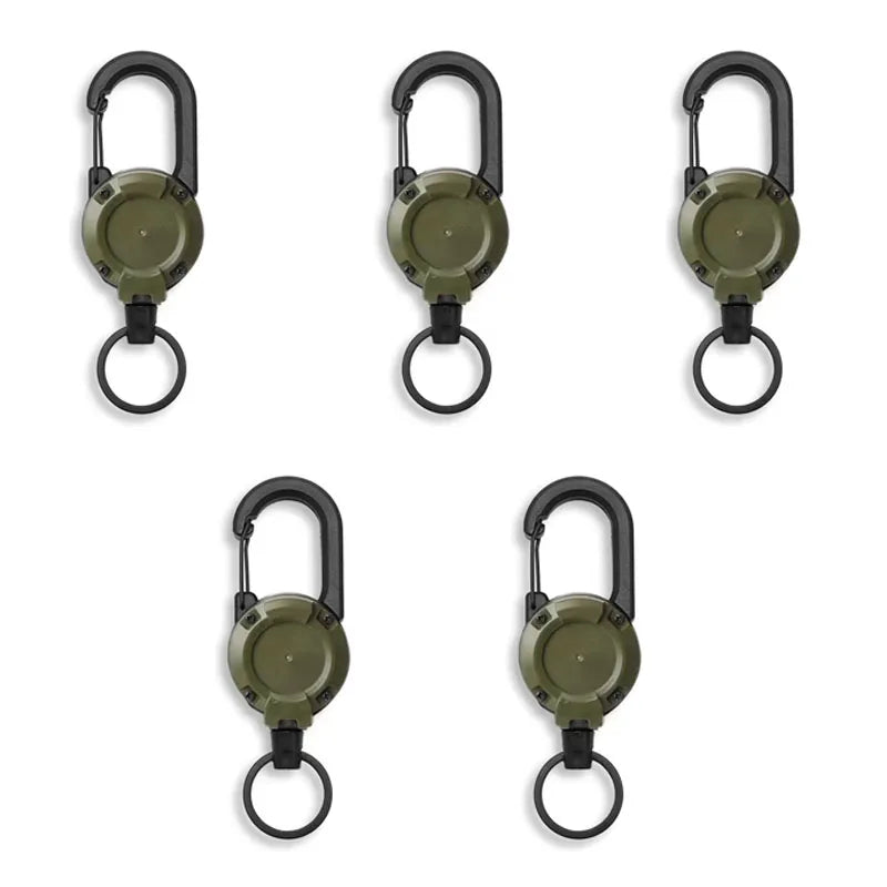 Retractable Heavy-Duty Carabiner Key Reel