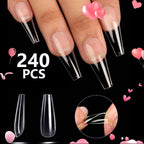 240-Piece Short Almond Press-On Nail Tips