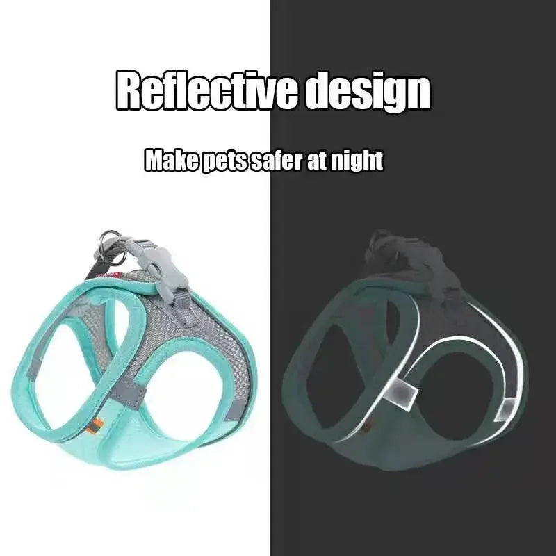 Reflective Cat & Dog Harness with Lead