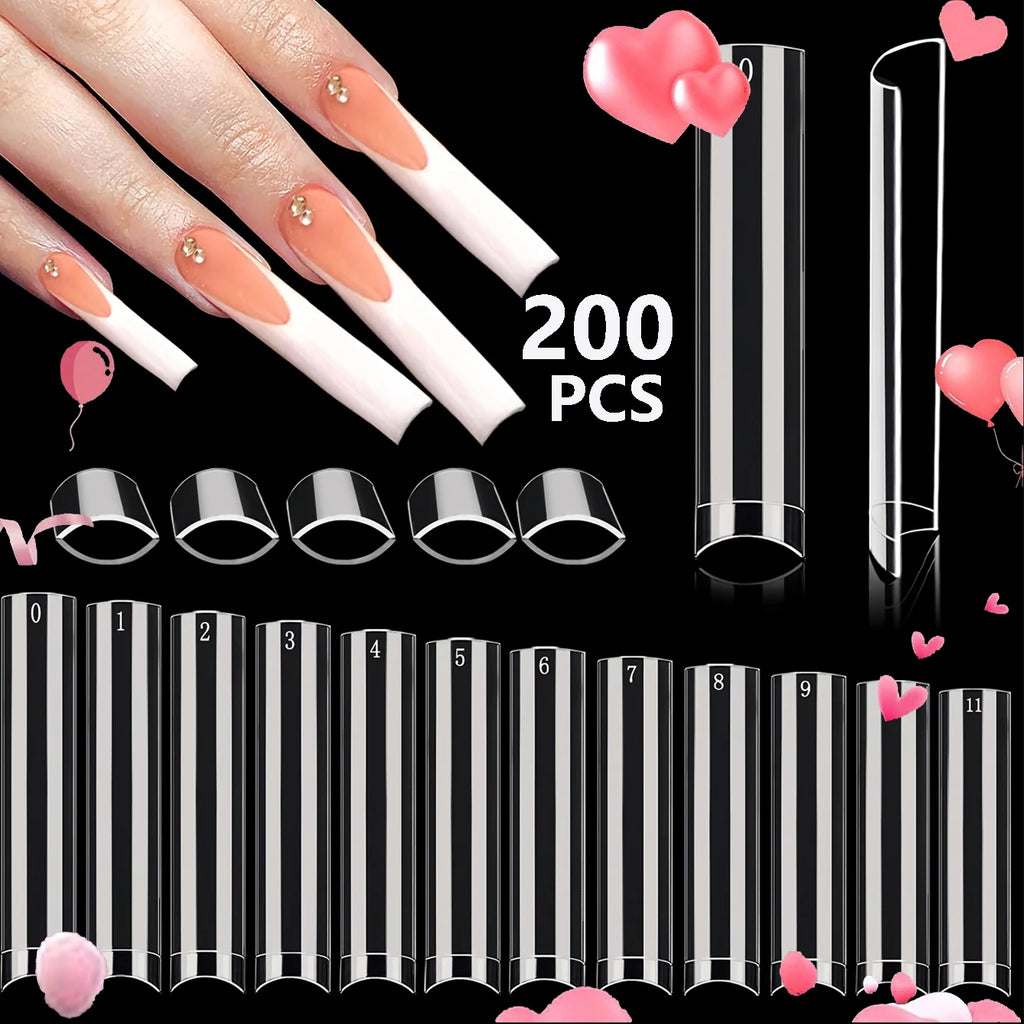 240-Piece Short Almond Press-On Nail Tips