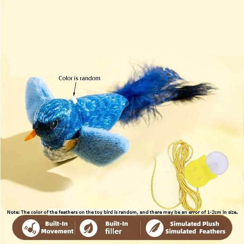Interactive Bird-Sound Cat Toy