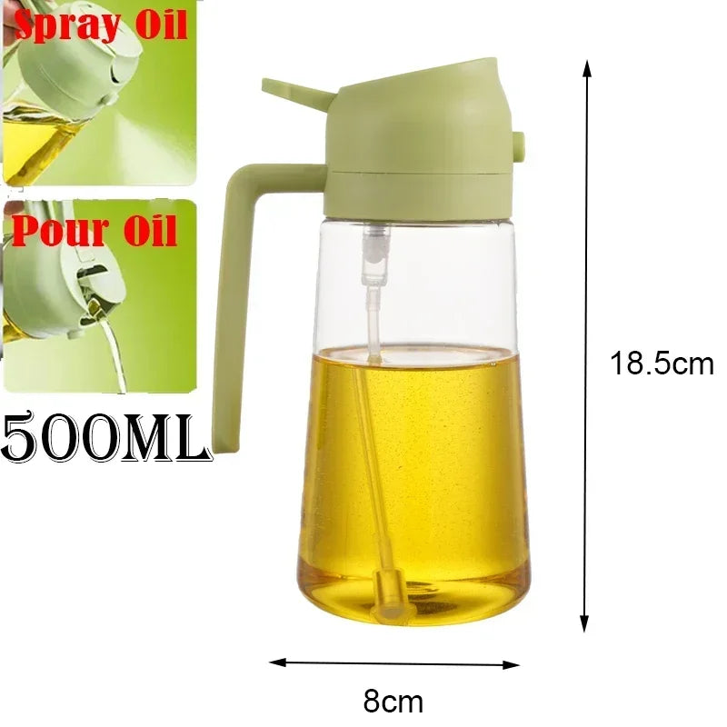 2-in-1 Kitchen Oil Sprayer & Dispenser - Plastic