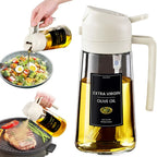 2-in-1 Glass Oil Sprayer & Dispenser – 470ml
