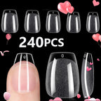 240-Piece Short Almond Press-On Nail Tips