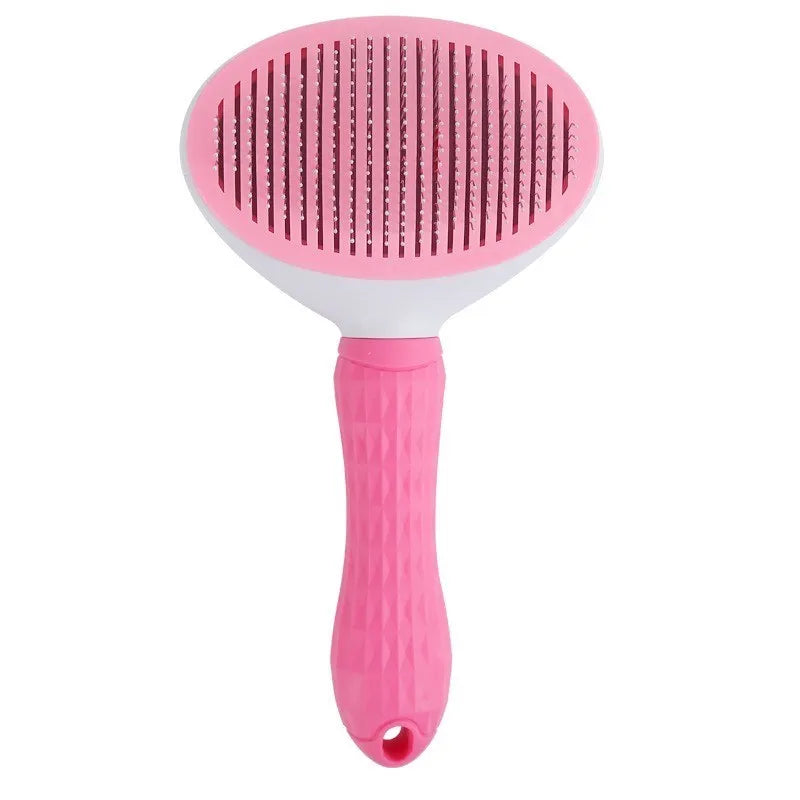 Self-Cleaning Pet Grooming Brush – Stainless Steel