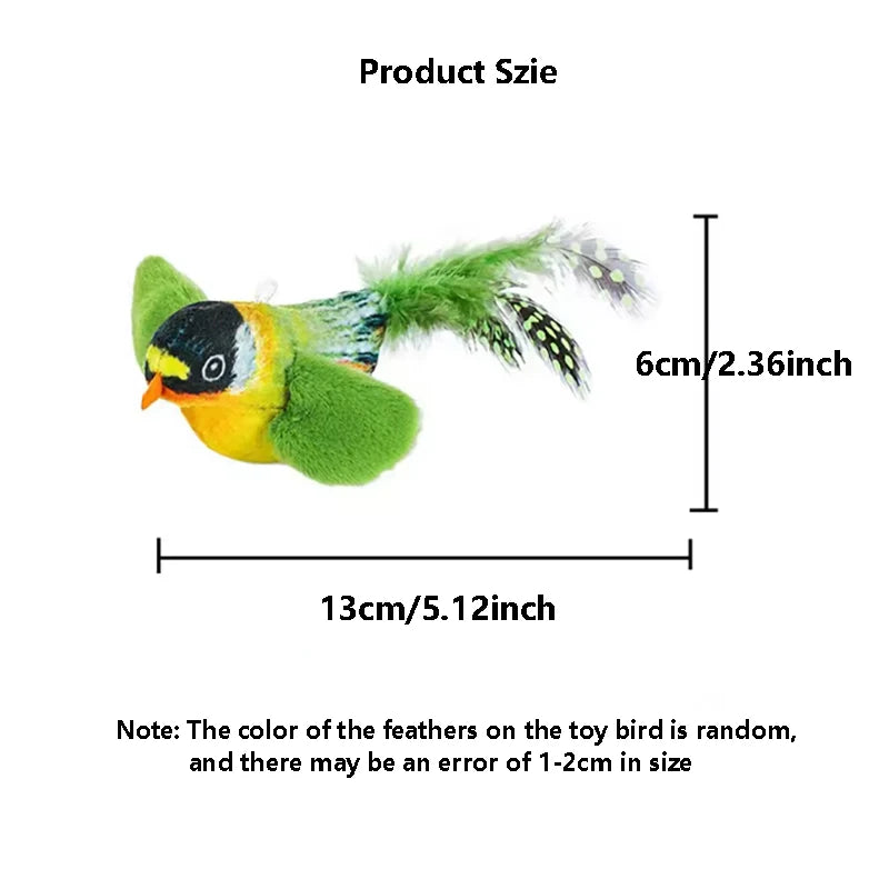 Interactive Bird-Sound Cat Toy