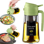 2-in-1 Glass Oil Sprayer & Dispenser – 470ml