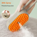 3-in-1 Electric Steam Pet Grooming Brush