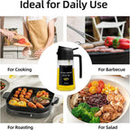 2-in-1 Glass Oil Sprayer & Dispenser – 470ml