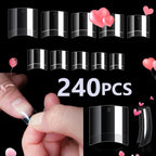240-Piece Short Almond Press-On Nail Tips