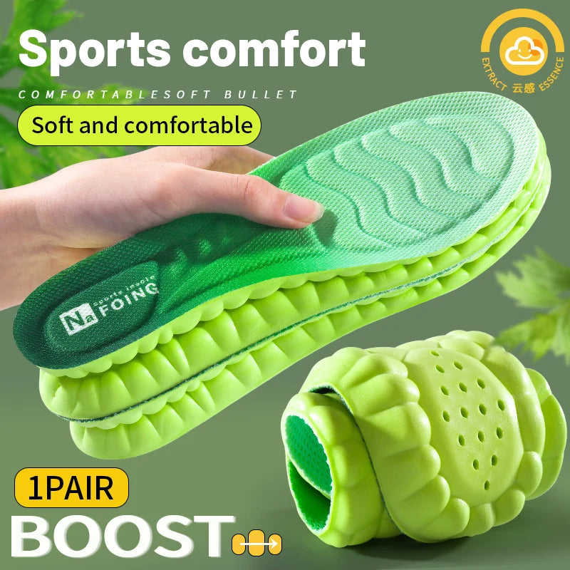 4D Cloud Sports Insoles for Running & Walking