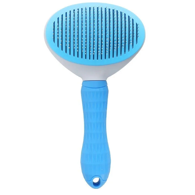 Self-Cleaning Pet Grooming Brush – Stainless Steel