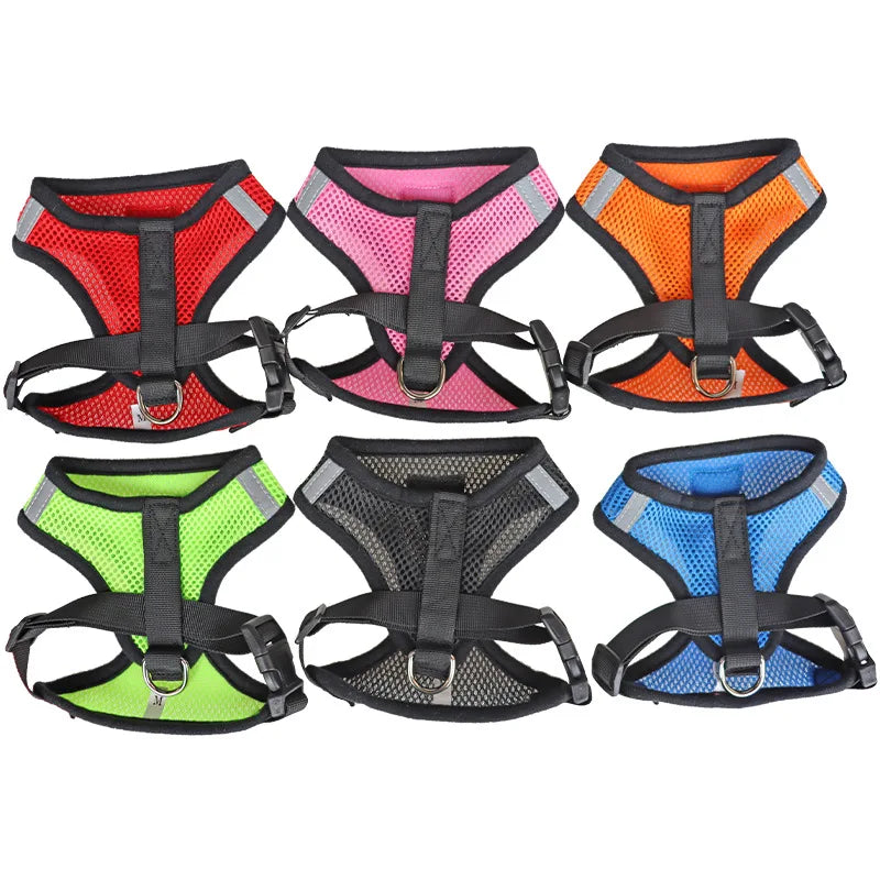 Breathable Reflective Cat & Dog Harness with Lead
